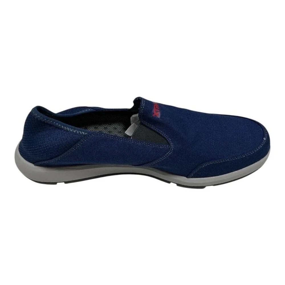Xtratuf Boat Shoes Mens 12 Blue Yellowtail Canvas Slip Resistant Casual NEW